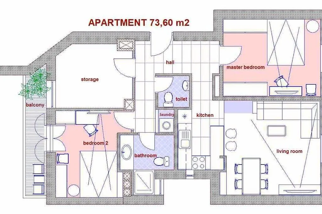 Apartment Split City Center - Lovely And Spacious 2Bdrm Apt